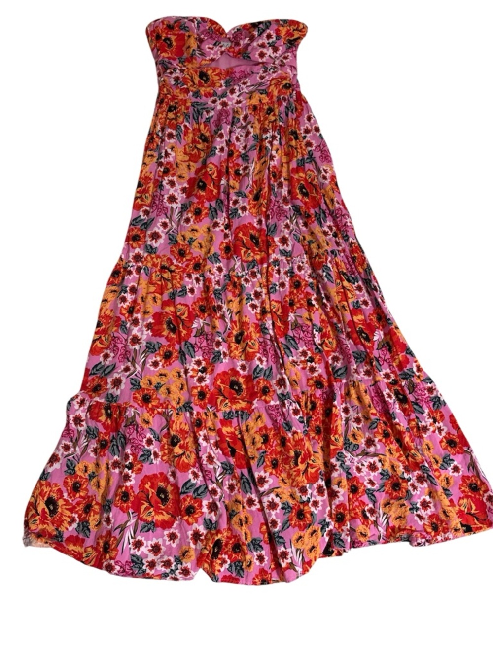 Petal & Pup Sarai Maxi Dress in Pink Floral Sz 6 - Picture 9 of 15